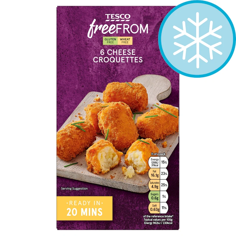 Tesco Free From Cheese Croquettes 270g