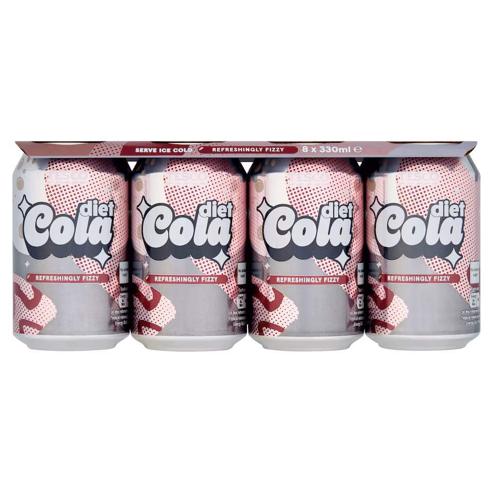 Tesco Diet Cola 8x330ml
