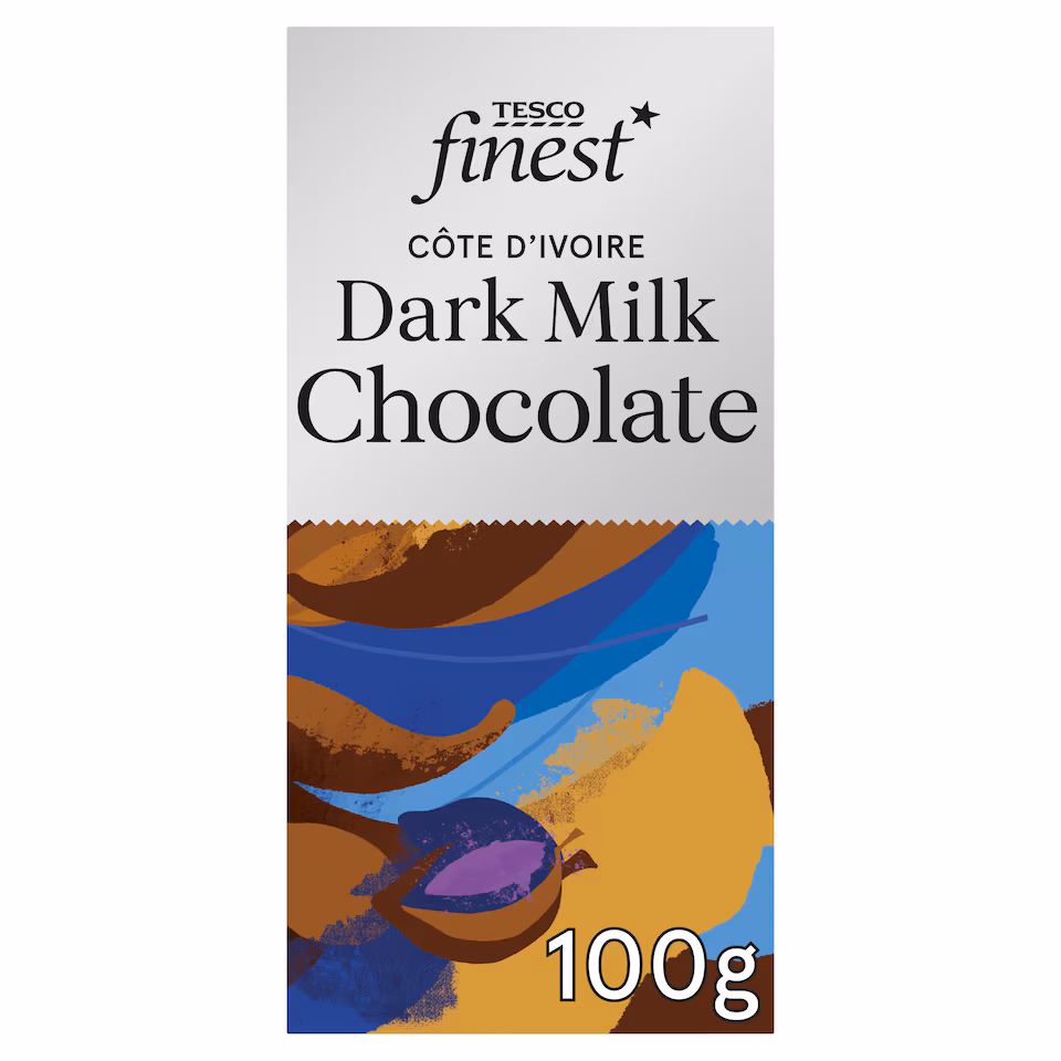 Tesco Finest 48% Dark Milk Chocolate 100g