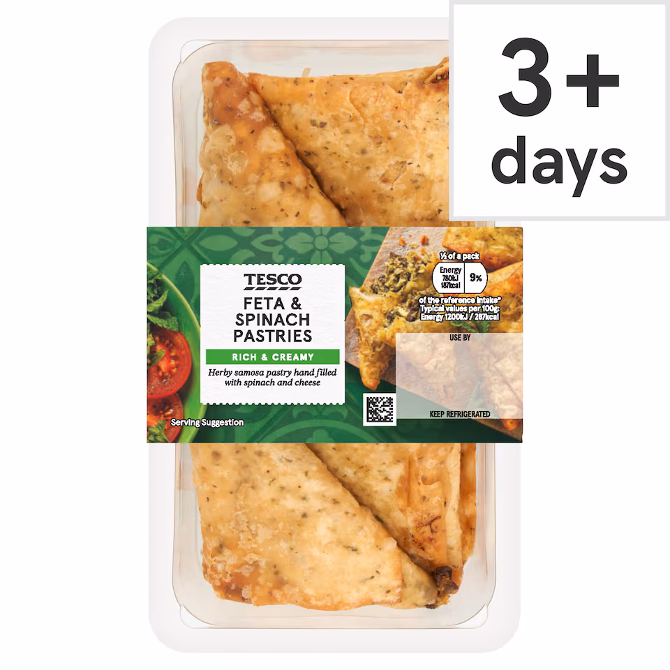Tesco Feta & Spinach Pastries 130g