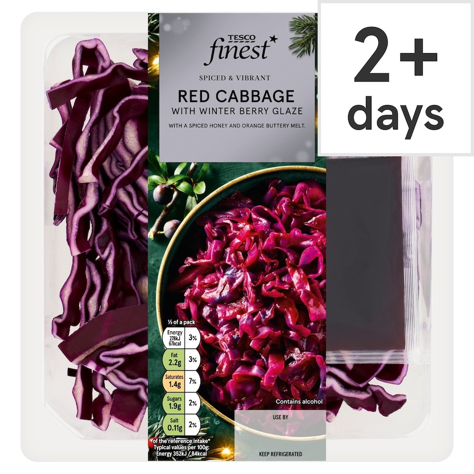 Tesco Finest Red Cabbage with Winter Glaze 300g