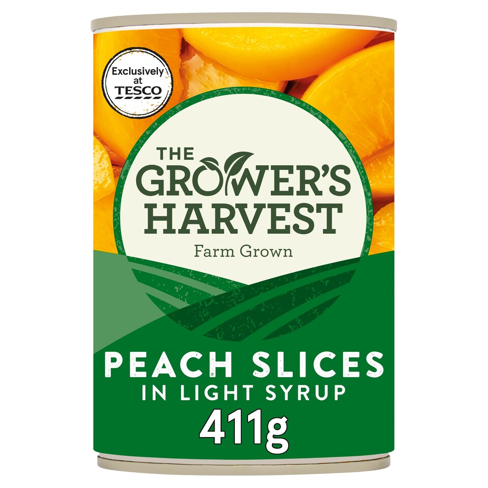 Grower's Harvest Peach Slices in Light Syrup 411g