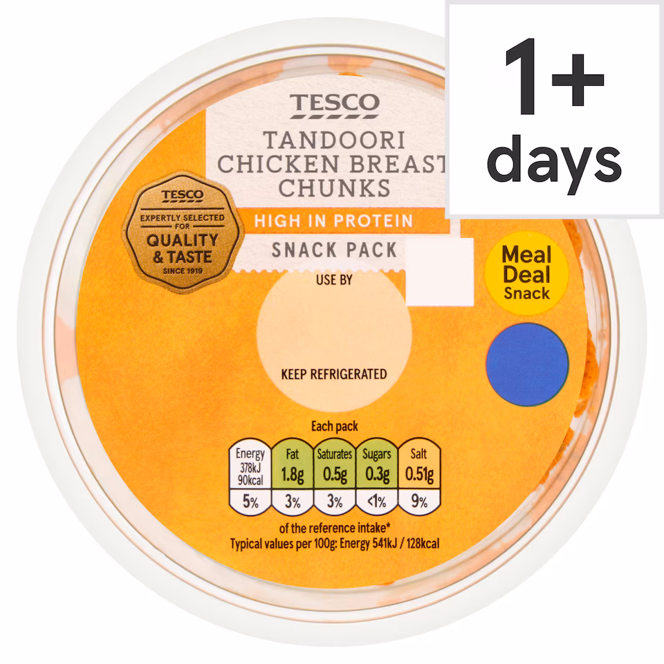 Tesco Tandoori Chicken breast chunks 70g