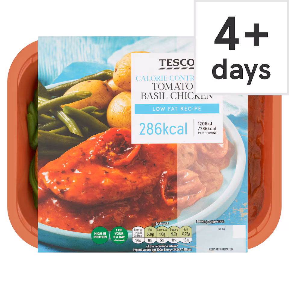 Tesco Calorie Controlled Tomato & Basil Chicken 380G