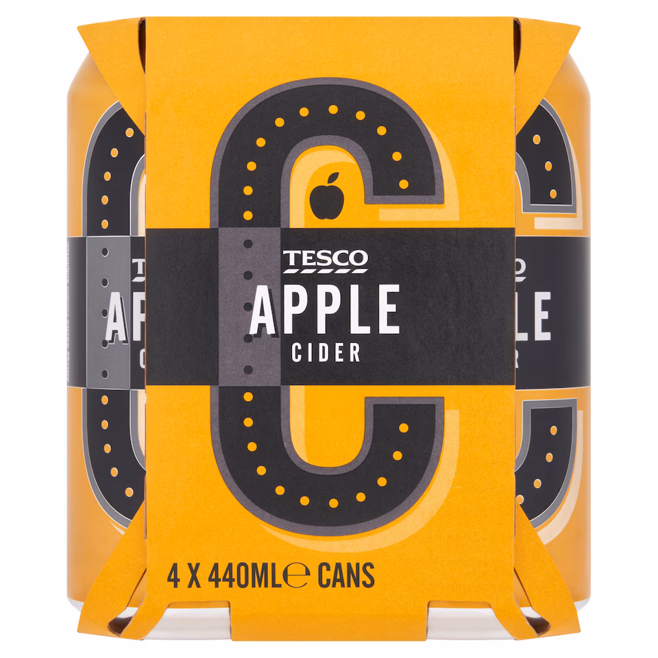 Tesco Apple Cider 4 x 440ml Cans