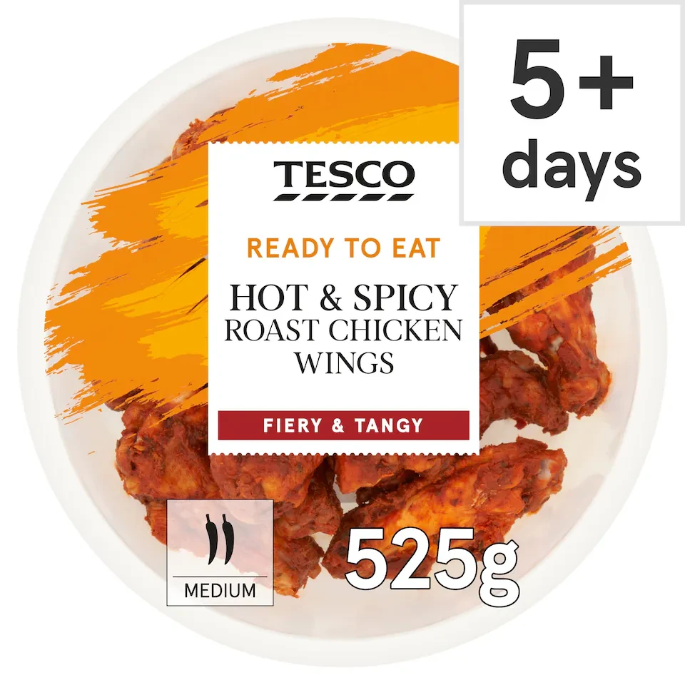 Tesco Hot & Spicy Roast Chicken Wings 525g