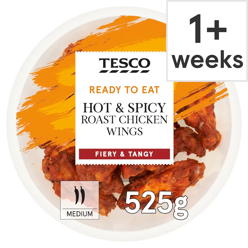 Tesco Hot & Spicy Roast Chicken Wings 525g
