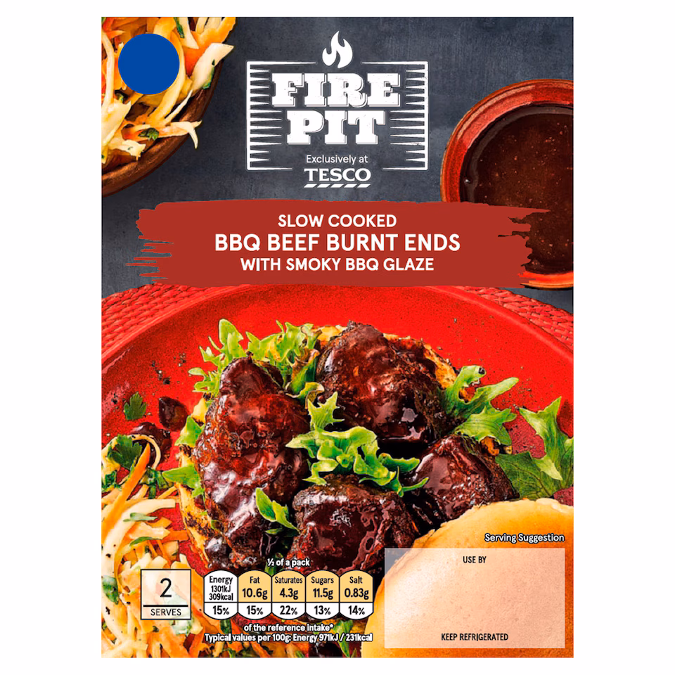 Tesco Firepit Smoky BBQ Burnt Ends 340g