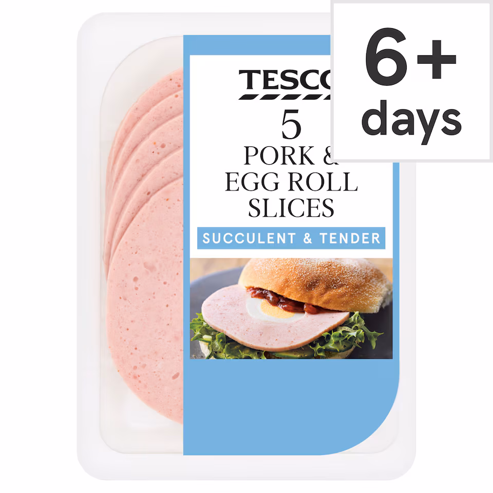 Tesco Pork & Egg Roll Slices 125g