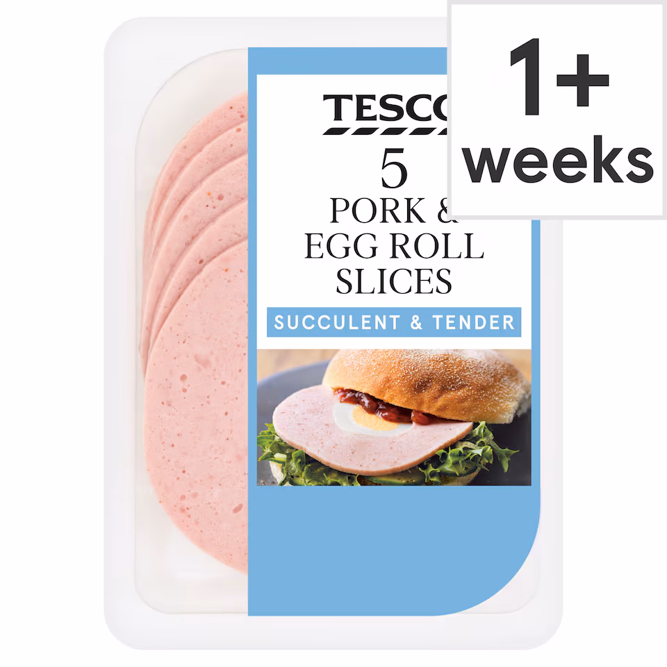 Tesco Pork & Egg Roll Slices 125g