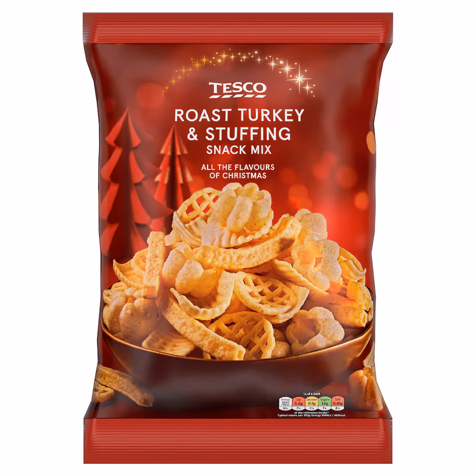 Tesco Roast Turkey & Stuffing Snack Mix 150g