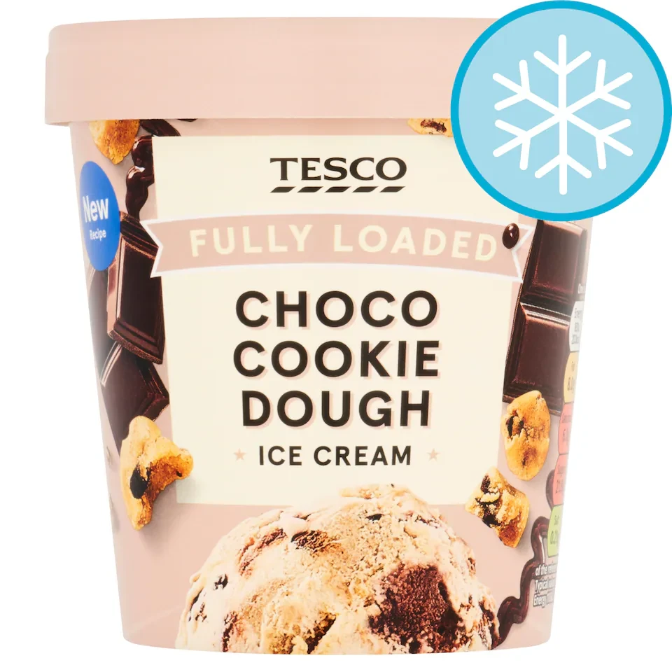 Tesco Fully Loaded Choco Cookie Dough Ice Cream 425ml