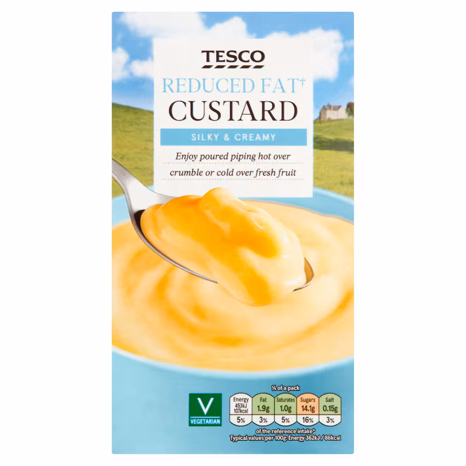 Tesco Reduced Fat Custard 1Kg
