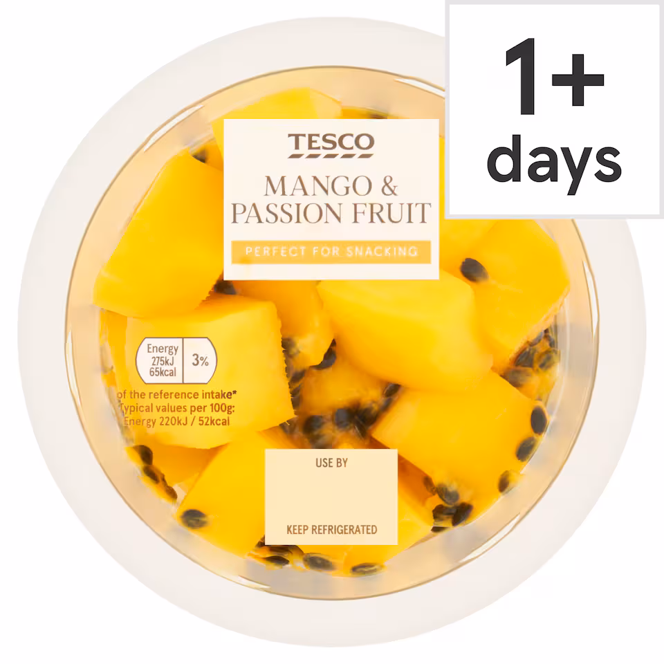 Tesco Mango & Passion Fruit Pot 250g