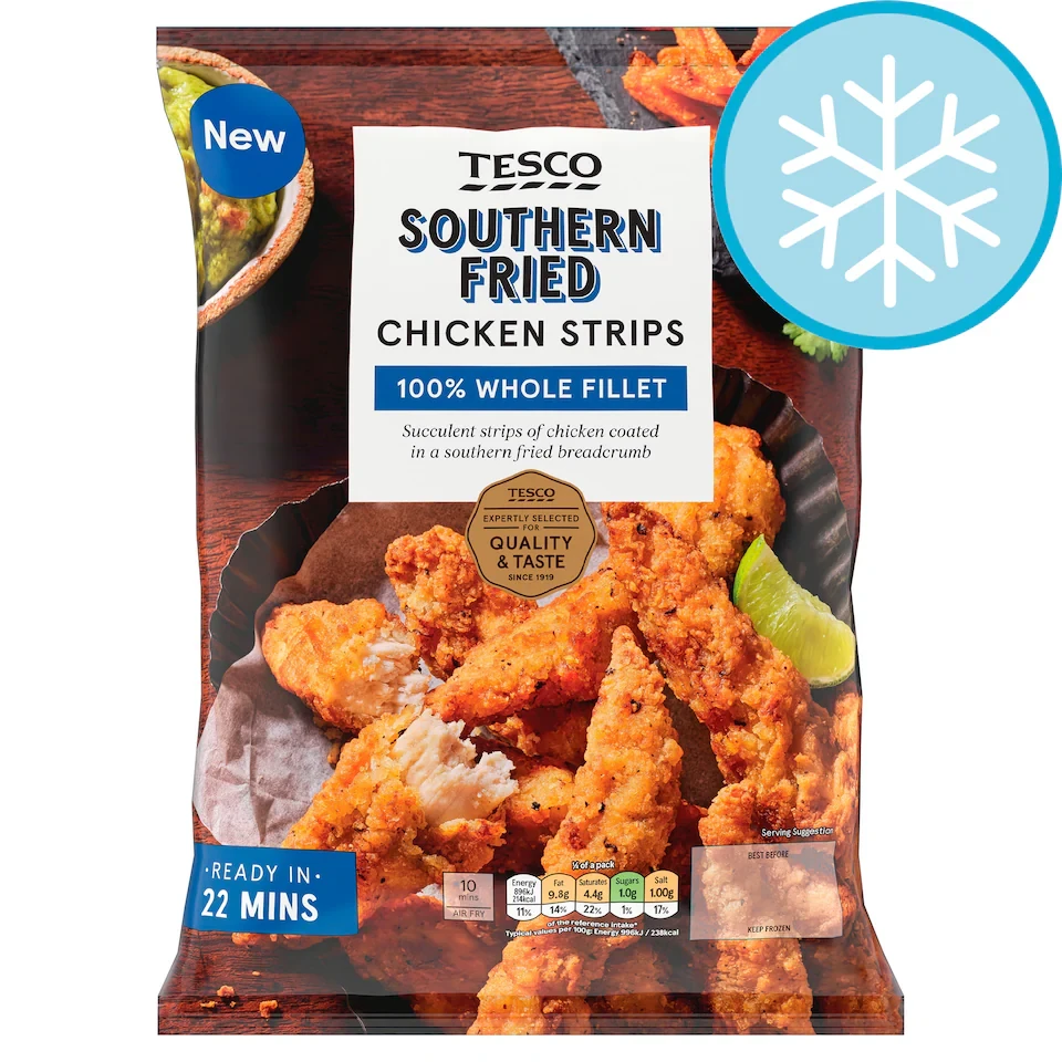 Tesco Southern Fried Chicken Breast Strips 400G