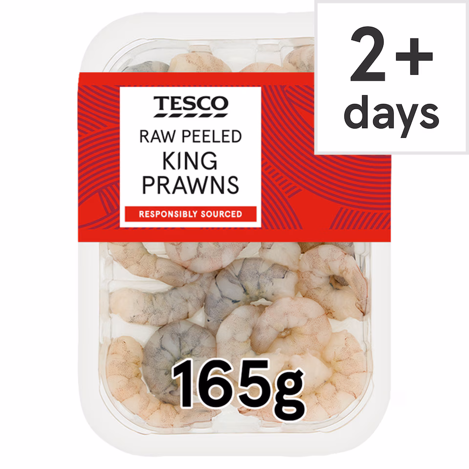 Tesco Raw King Prawns 165g