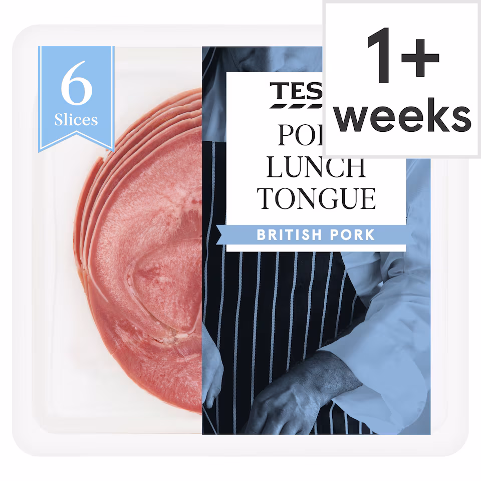 Tesco British Pork Lunch Tongue Slices 120g
