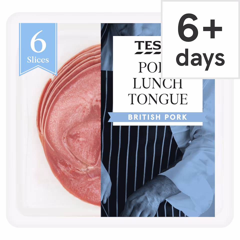 Tesco British Pork Lunch Tongue Slices 120g