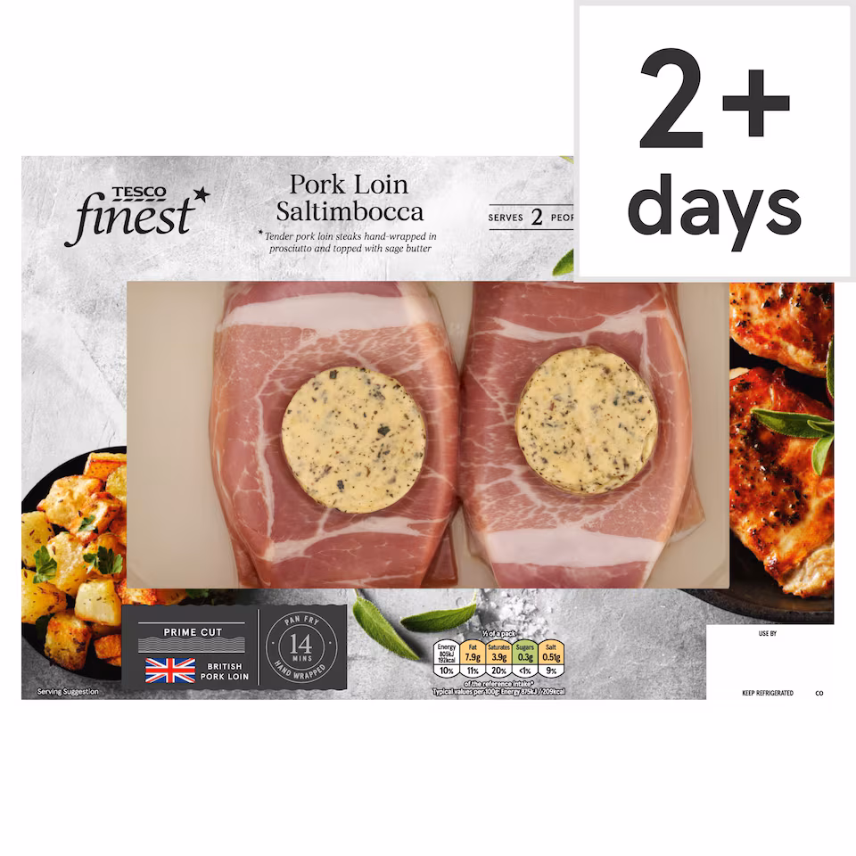 Tesco Finest Pork Loin Saltimbocca 305g