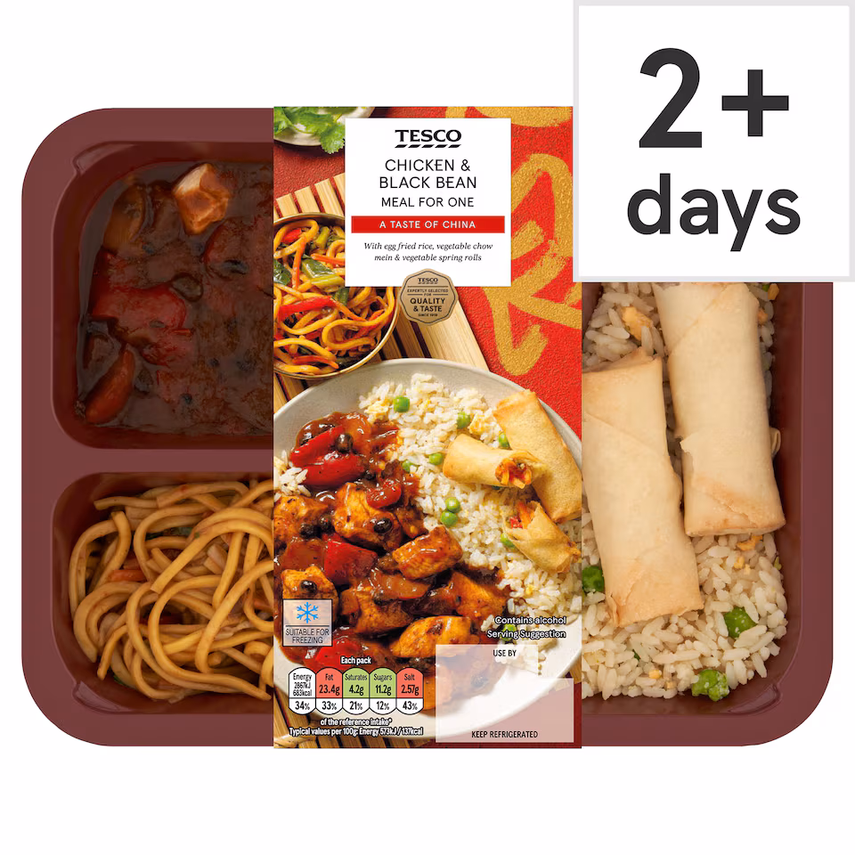 Tesco Chicken & Black Bean Meal For One 500G