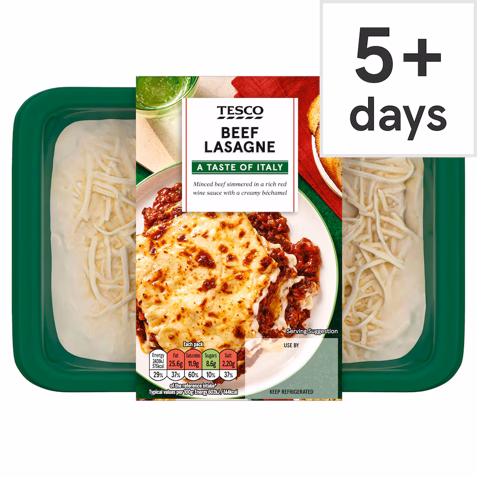 Tesco Beef Lasagne 400G