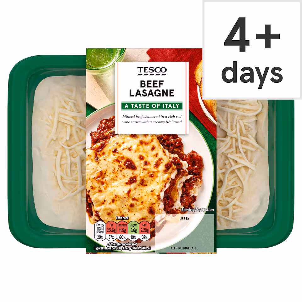 Tesco Beef Lasagne 400G