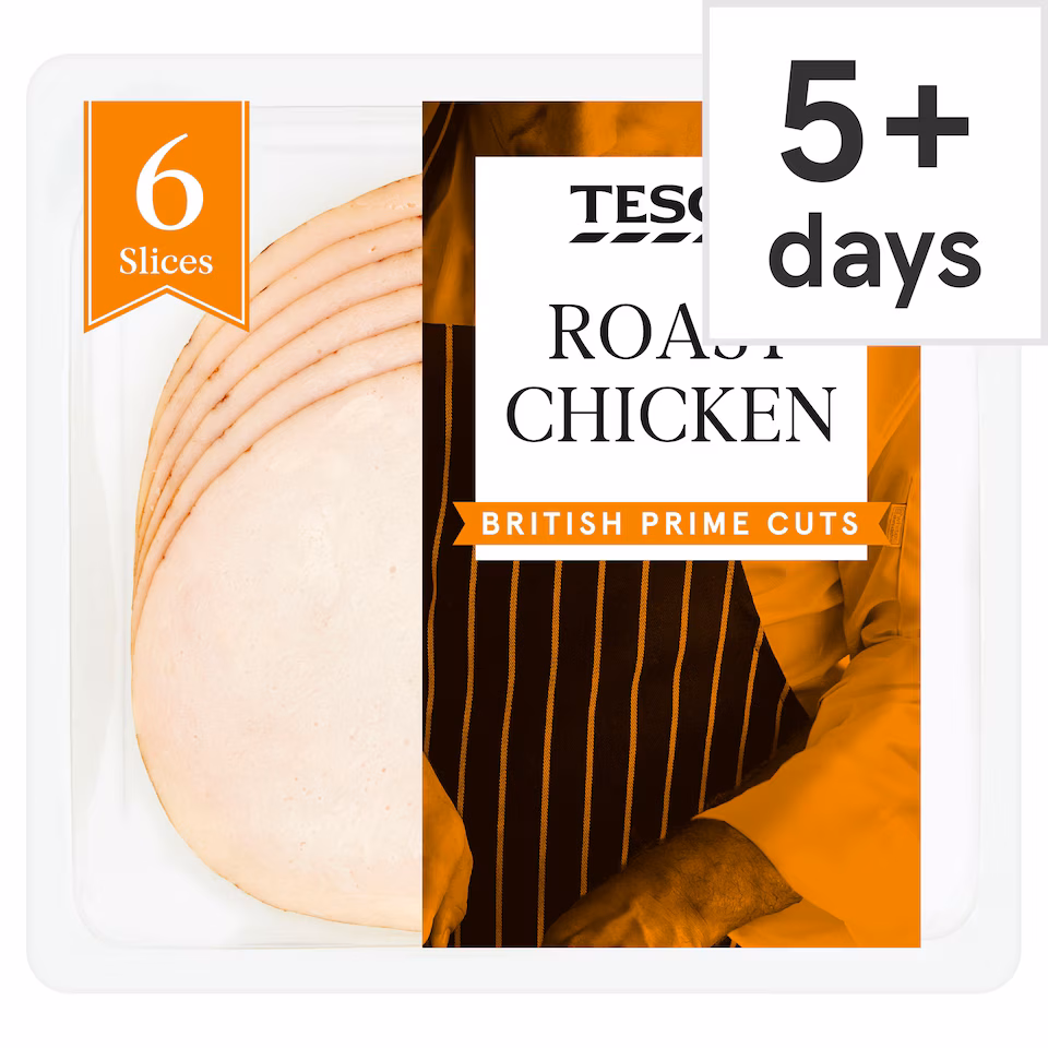 Tesco British Roast Chicken Slices 120g