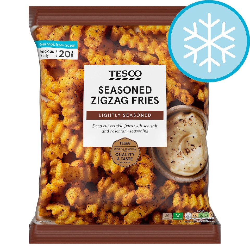 Tesco Seasoned Zig Zag Fries 750g