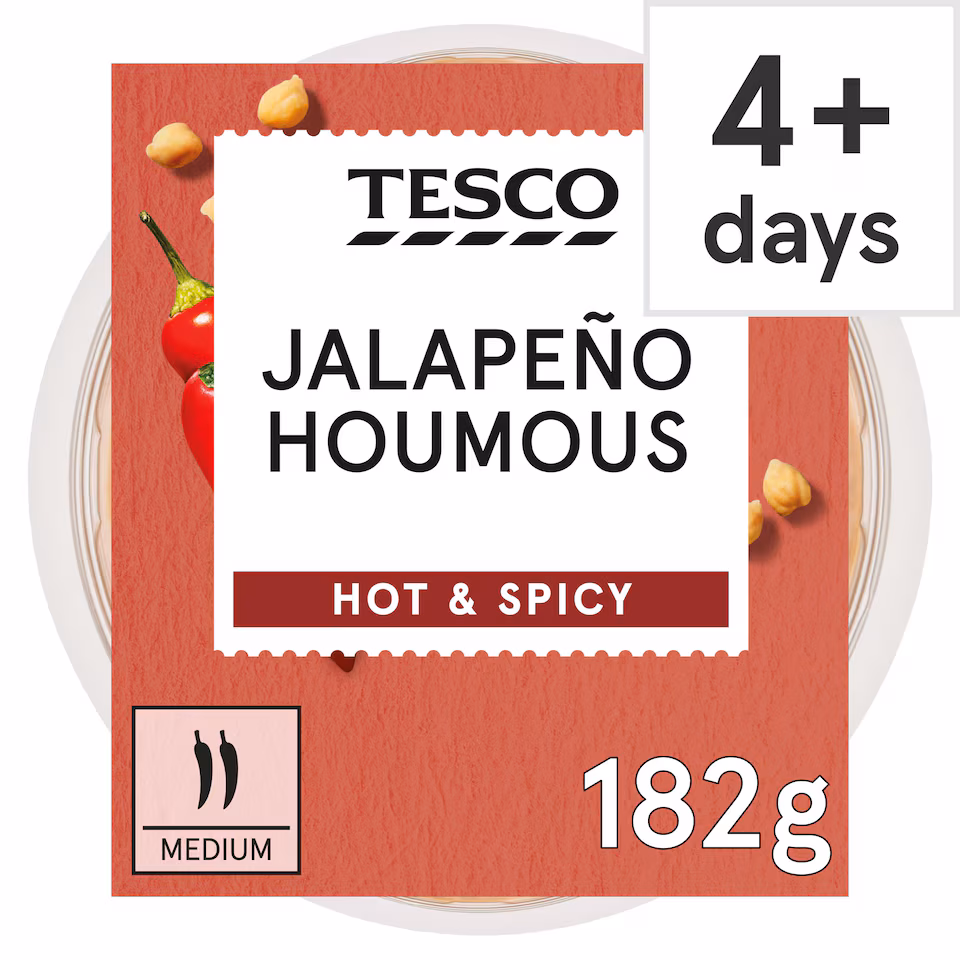 Tesco Jalapeño Houmous 182g