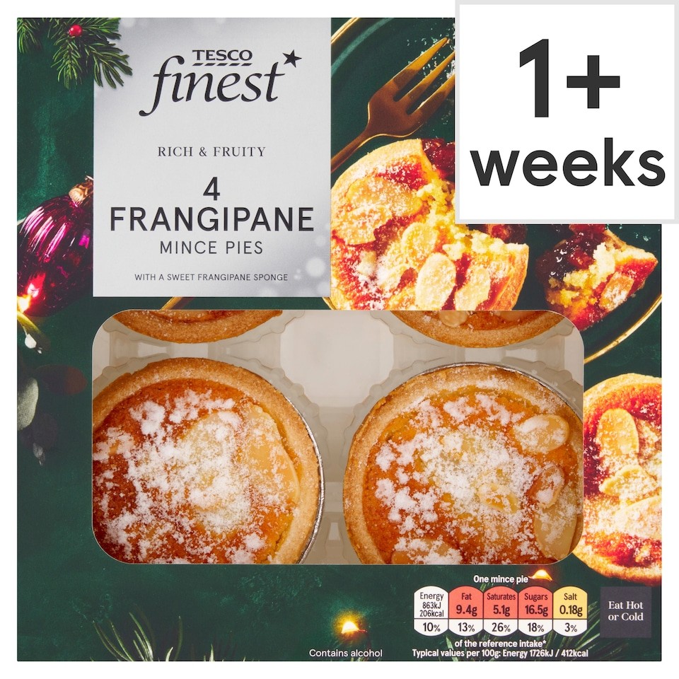 Tesco Finest 4 Frangipane Mince Pies