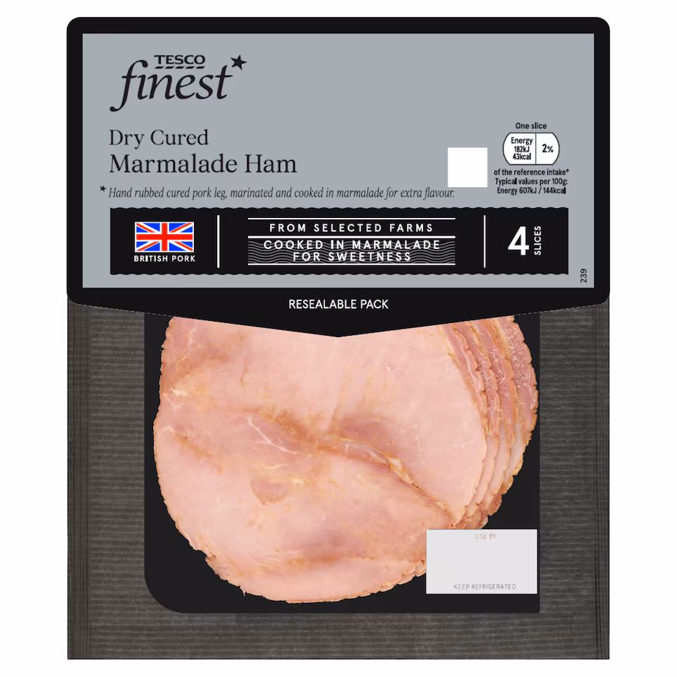 Tesco Finest Dry Cured Marmalade Ham 120g