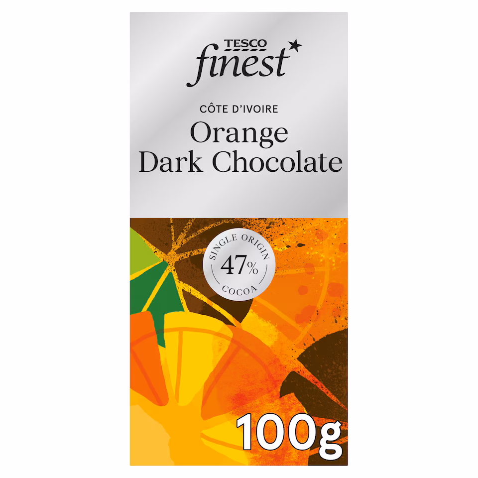 Tesco Finest Orange 47% Dark Chocolate 100g