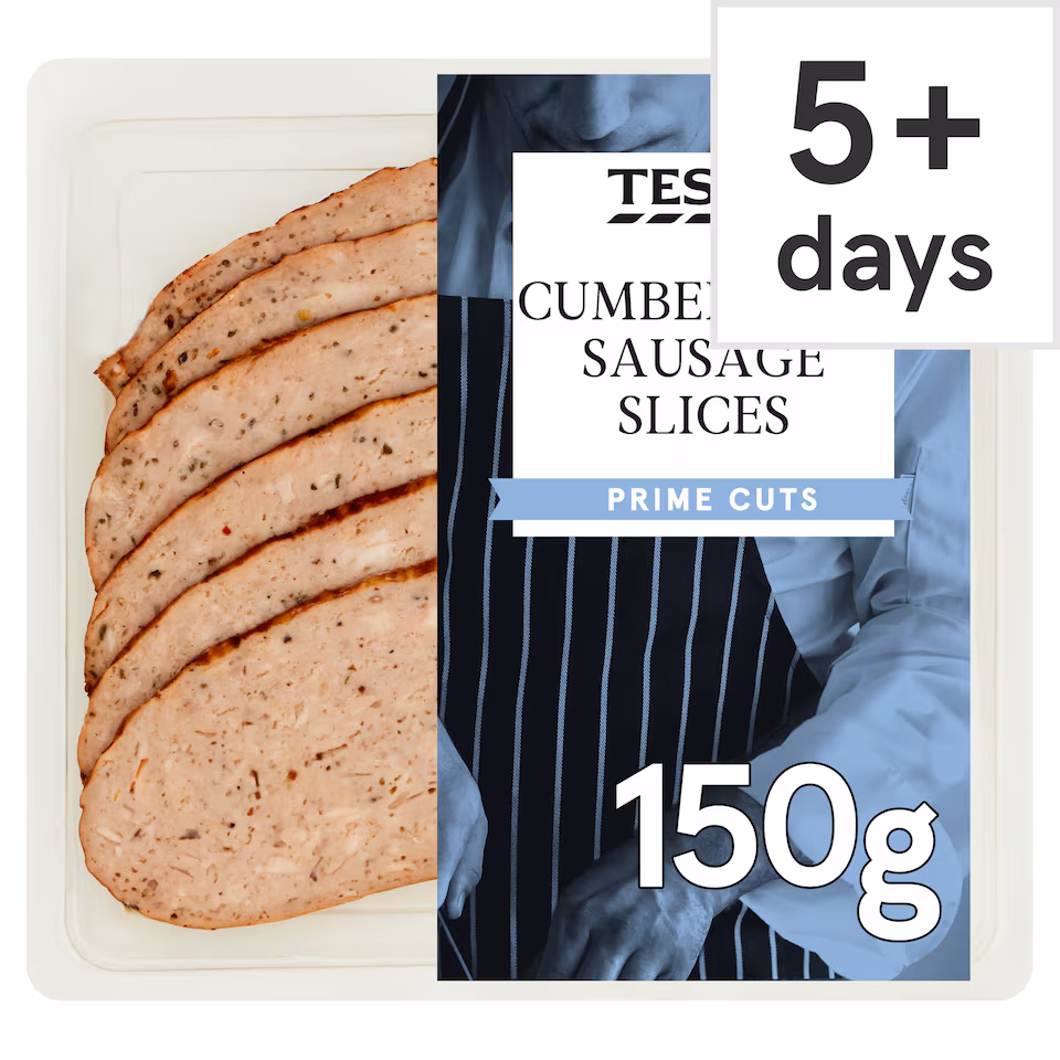 Tesco British Cumberland Sausage Slices 150g