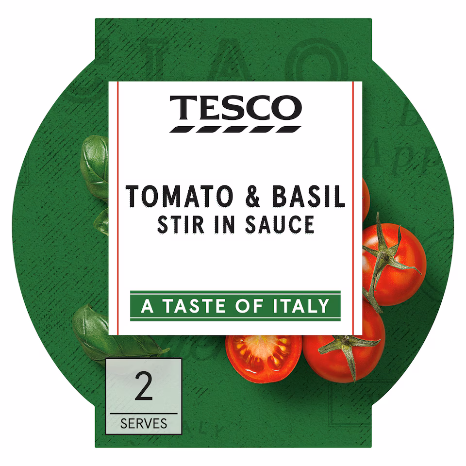 Tesco Tomato & Basil Stir In Sauce 155G