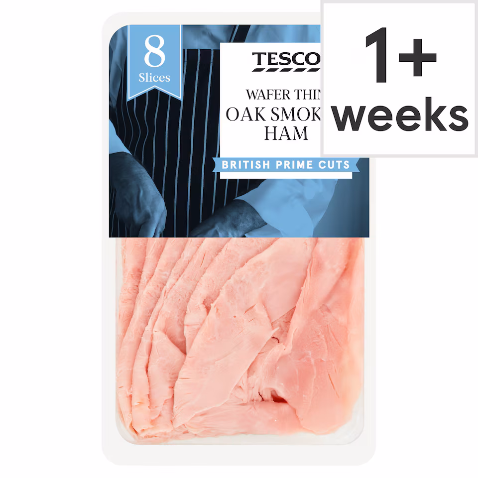Tesco British Wafer Thin  Smoked Ham Slices 120g