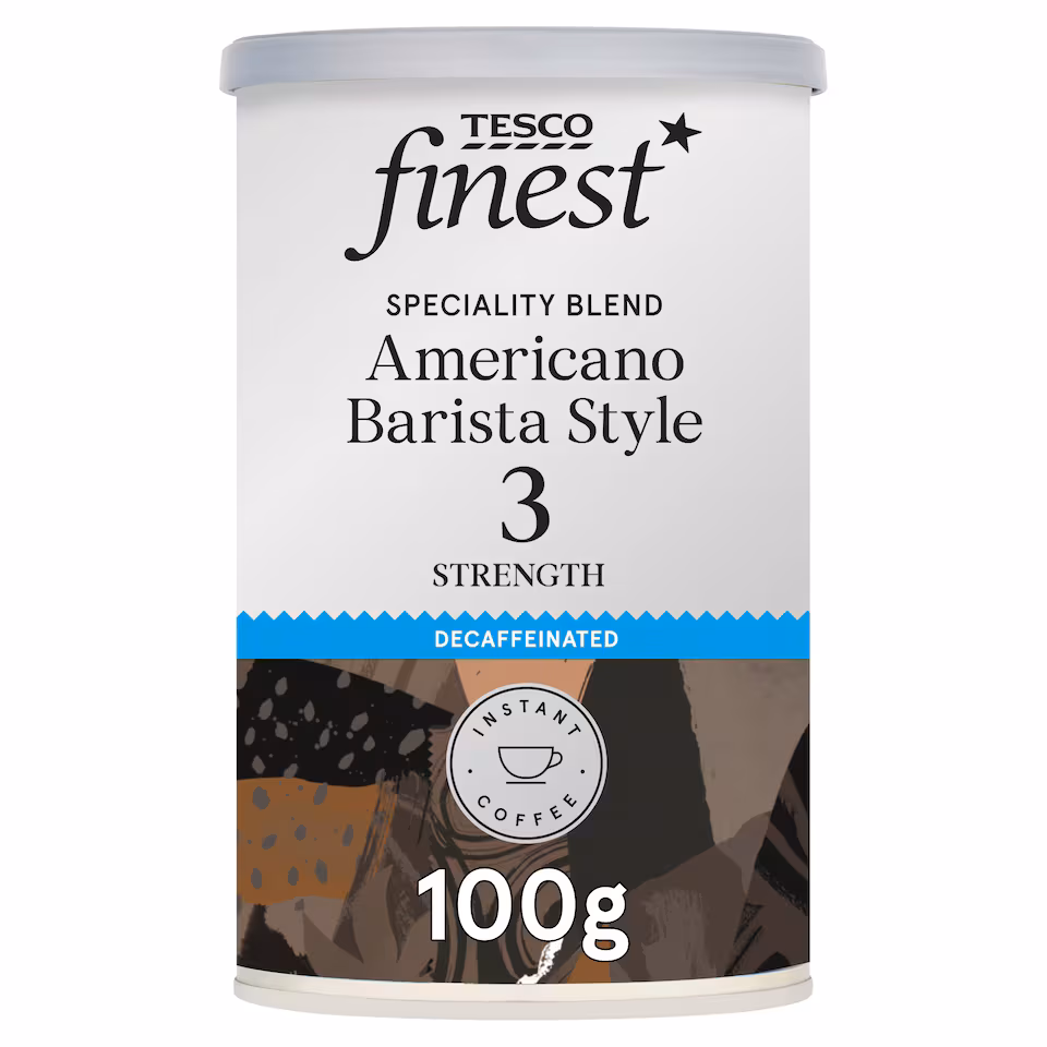 Tesco Finest Decaffeinated Americano Barista Style Instant Coffee 100g