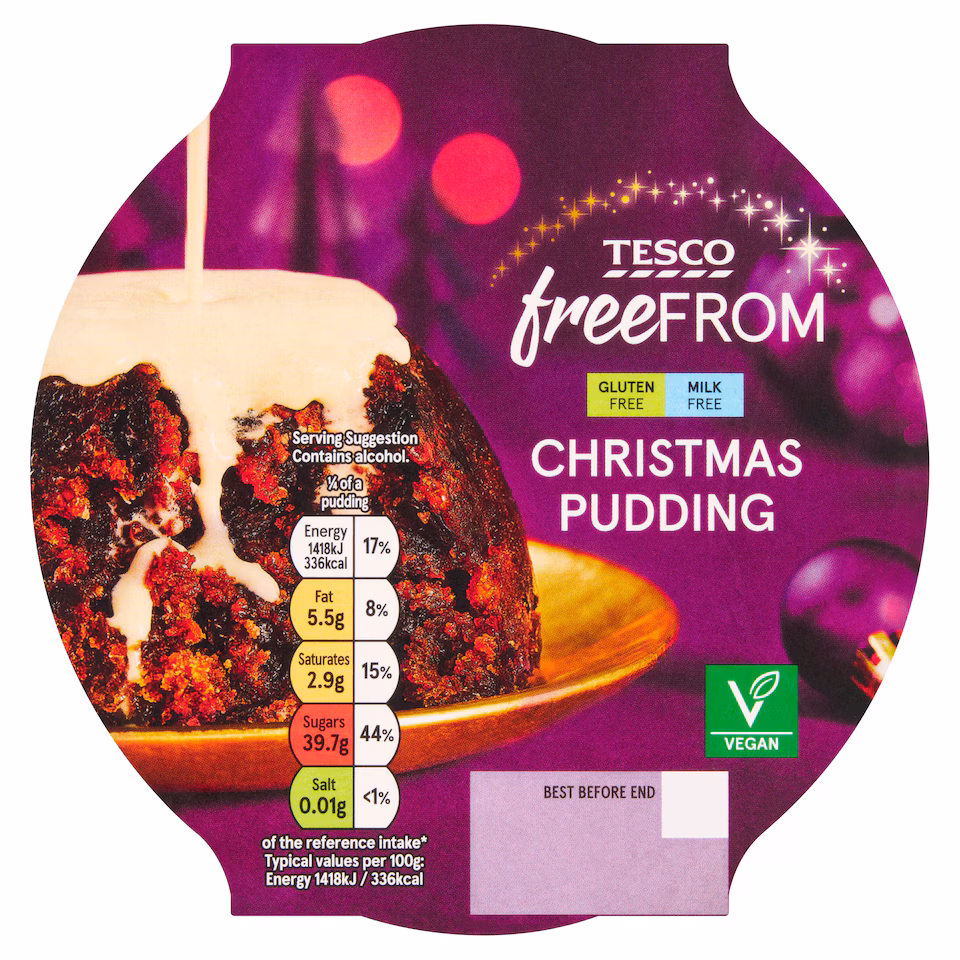 Tesco Free From Christmas Pudding 400G