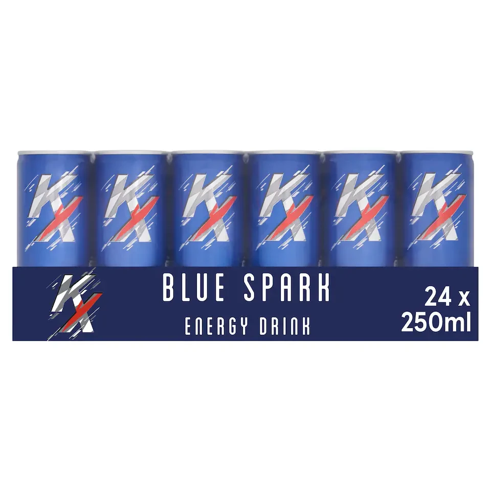 KX Blue Spark Energy Drink 24x250ml