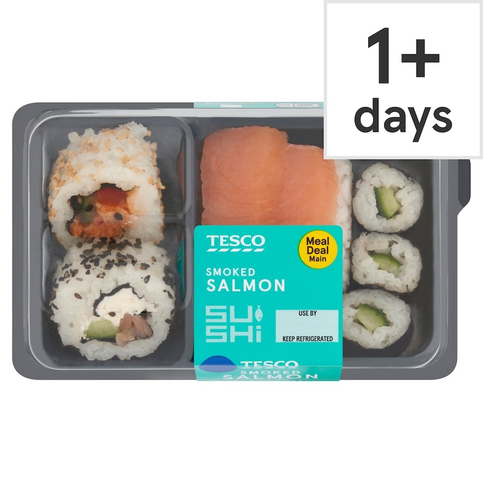 Tesco Smoked Salmon Sushi 135g