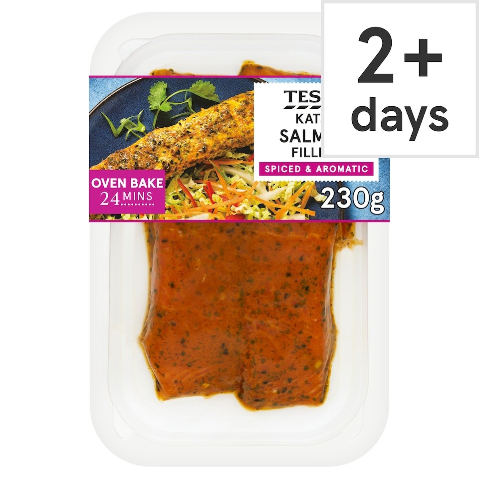 Tesco Katsu Salmon Fillets 230G