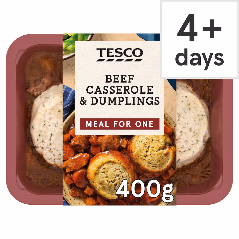 Tesco Beef Casserole & Dumplings 400G