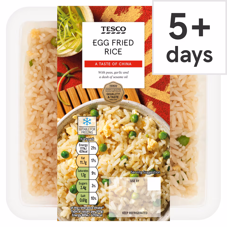 Tesco Egg Fried Rice 400G