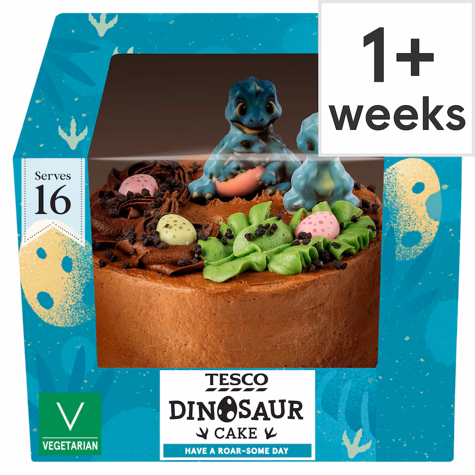 Tesco Dinosaur Cake 16 Servings