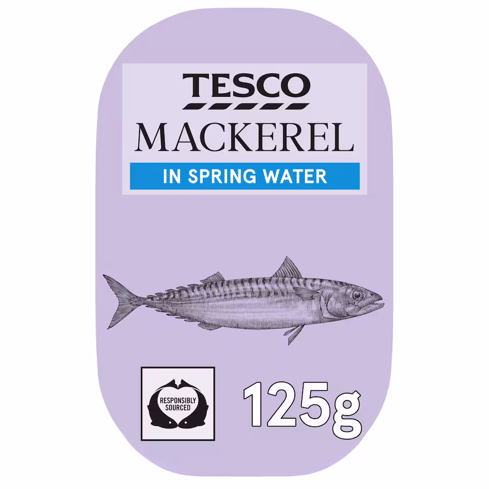 Tesco Mackerel in Spring Water 125g