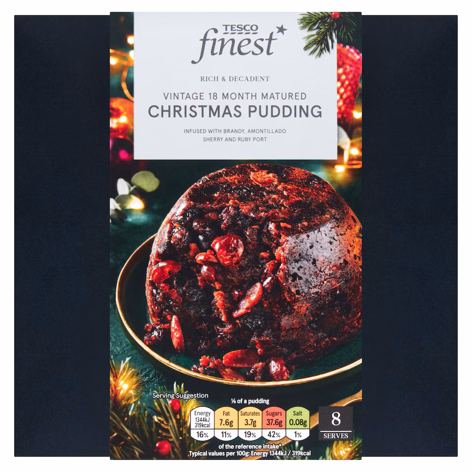 Tesco Finest 18 Month Mature Christmas Pudding 800g