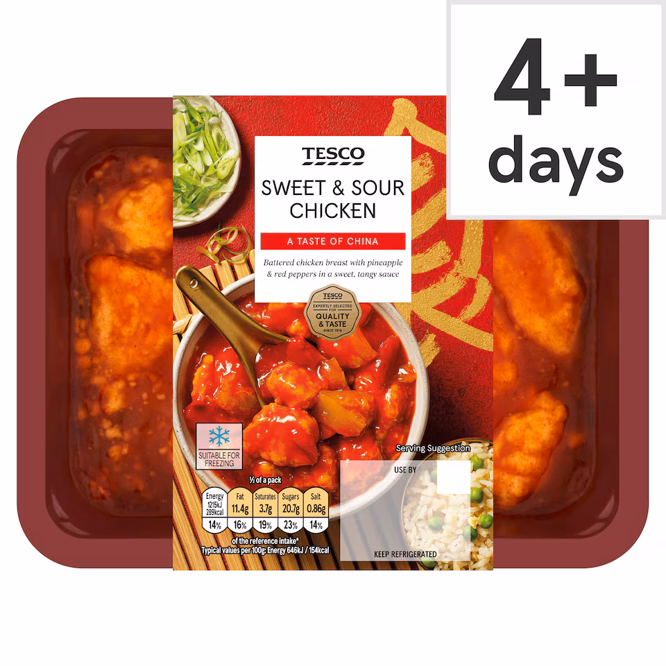 Tesco Sweet And Sour Chicken 400G