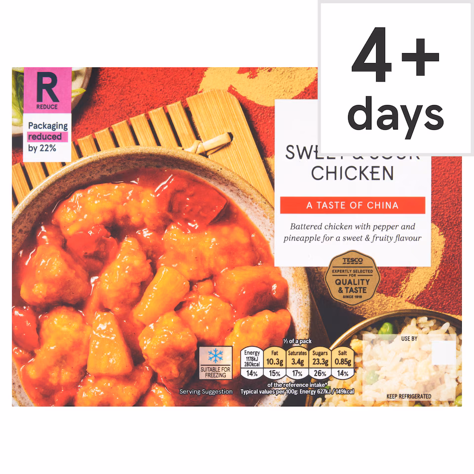Tesco Sweet And Sour Chicken 400G