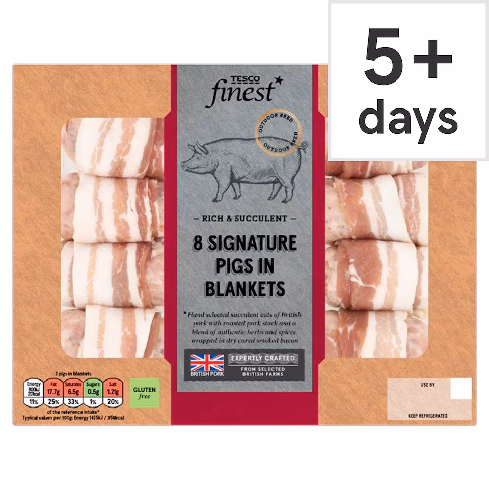Tesco Finest 8 Signature Pigs in Blankets 336g
