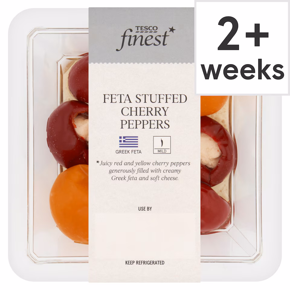 Tesco Finest Feta Stuffed Cherry Peppers 130G