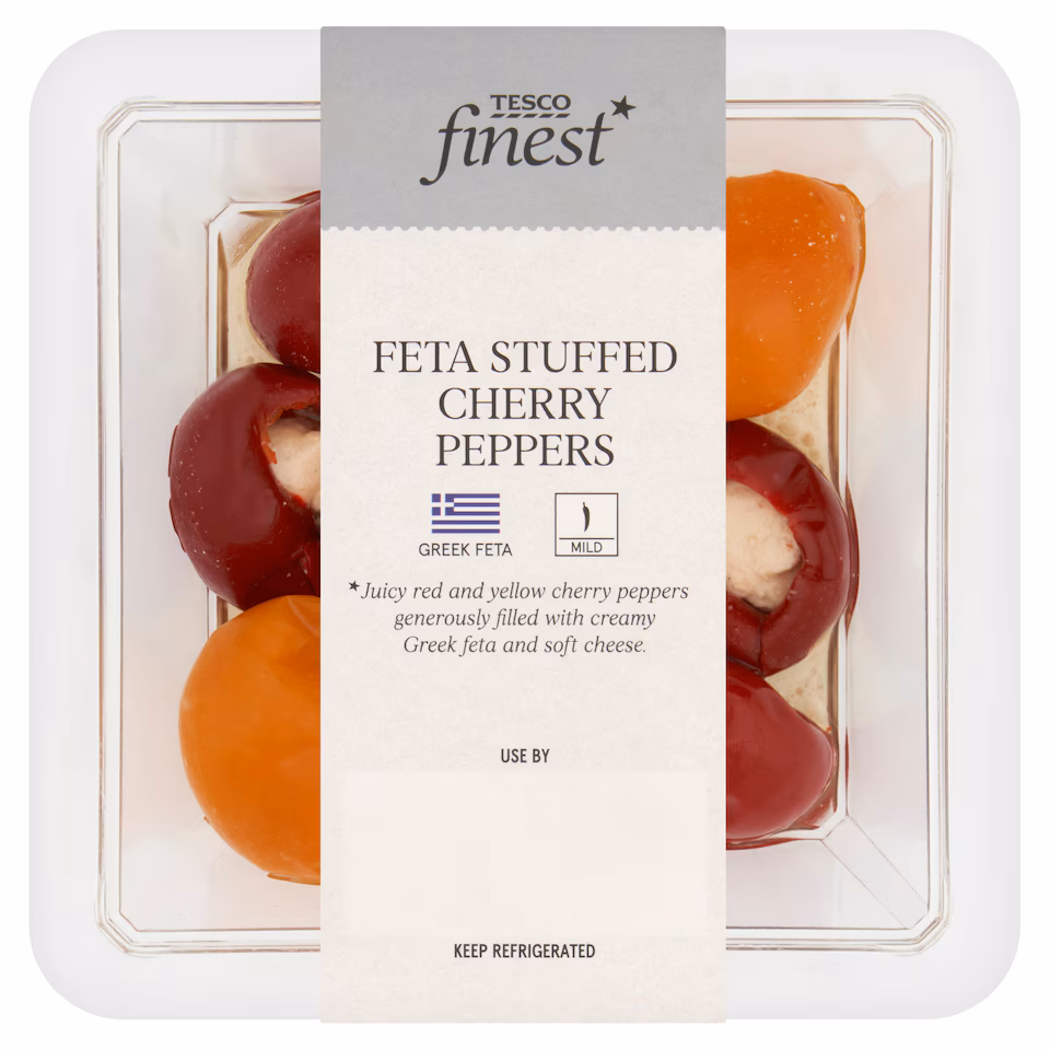 Tesco Finest Feta Stuffed Cherry Peppers 130G